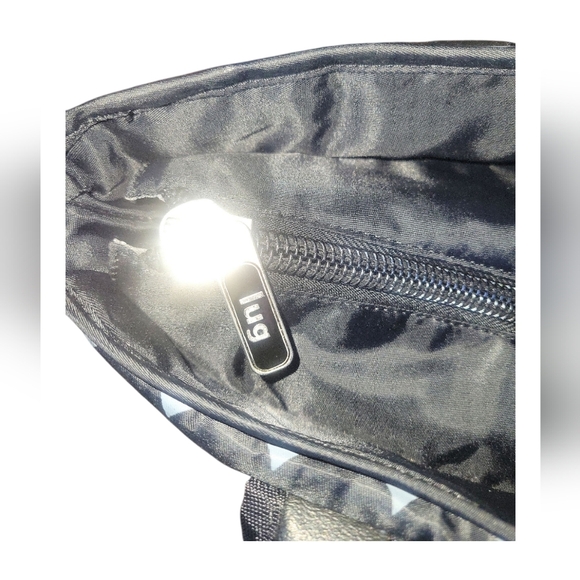 Lug Taxicab Black Pattern Quilted Purse Travel Storage Pockets Diaper Tote Bag - Picture 10 of 13